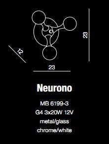Neurono MB 6199-3 Kinkiet AZZARDO