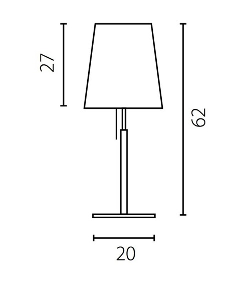 Ramko Bell Lampa biurkowa duża biała 67587